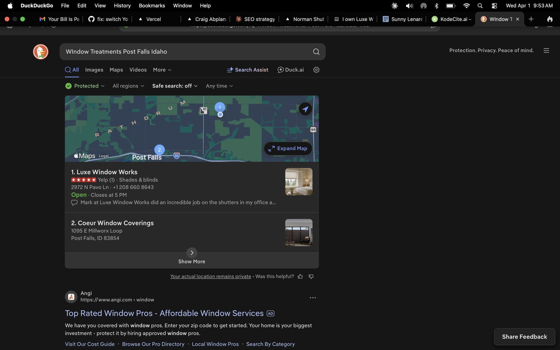DuckDuckGo Map Pack — Luxe #1.