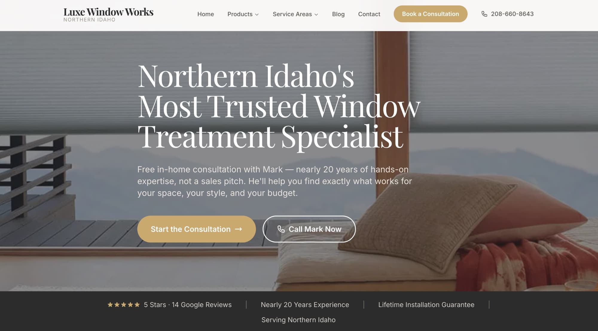 Screenshot of Luxe Window Works